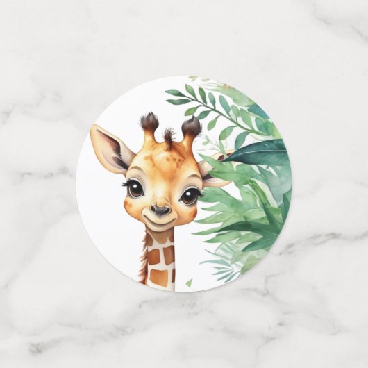 Een Wild One Safari Baby shower Afrikaans Oerwoud  Confetti (Kleine voorkant)