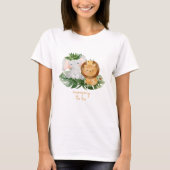 Een Wild One Safari Dieren Baby shower Moeder om t T-shirt (Voorkant)