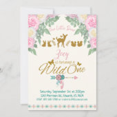 Een wilde 1 - Eerste verjaardag Kaart (Voorkant)