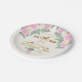 Een wilde 1 - Eerste verjaardag Papieren Bordje (Gekanteld)