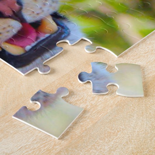 Een wilde Afrikaanse luipaard. Legpuzzel (Zijkant)