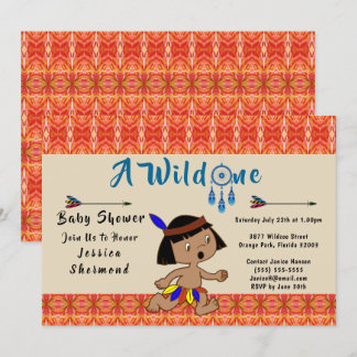 Een wilde Baby shower stampijlen Abstracte Kaart