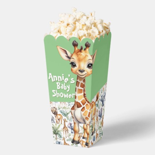 Een wilde een Baby shower popcorn Bedankdoosjes (Popped)