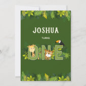 Een wilde | Eerste verjaardag Kaart (Achterkant)