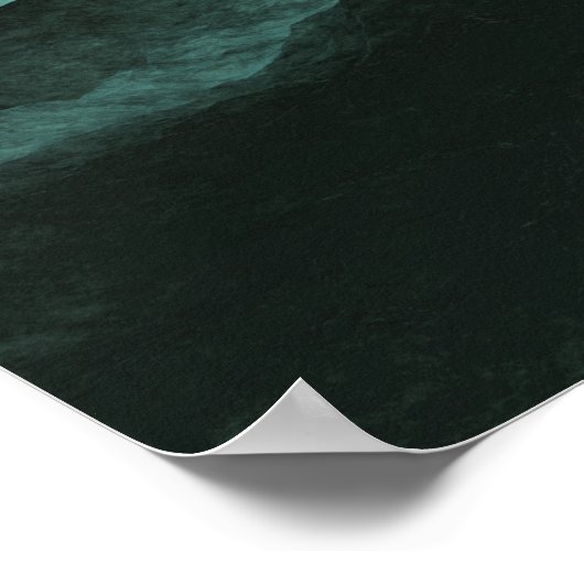 Een Wilde en Stormy Zee afdrukken Poster (Hoek)