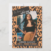 Een wilde, foto Afstuderen aankondiging (Voorkant)