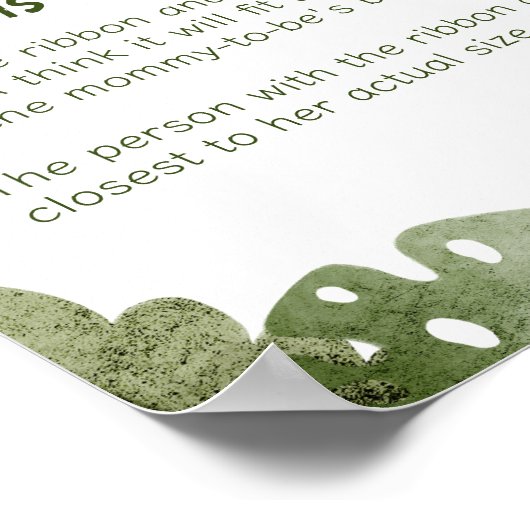 Een wilde is op de weg hoe groot is het buikspel poster (Hoek)