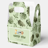 Een wilde is op de weg Safari Baby shower Gable Bedankdoosjes (Geopend)