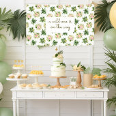 Een wilde is op de Weg - Tropisch Baby shower Spandoek