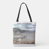 Een wilde paard aannemen tote bag (Achterkant)