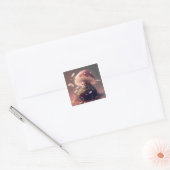Een Wilde paddenstoel Fae Vierkante Sticker (Envelop)