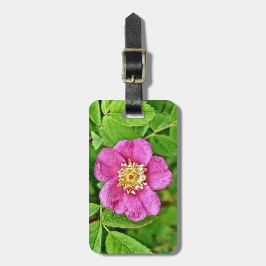 Eén wilde Roos Bagagelabel (Voorkant verticaal)