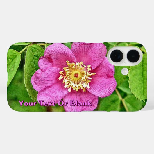 Een Wilde Roos Case-Mate iPhone Case (Achterkant (horizontaal))