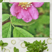 Eén wilde Roos Theedoek (Gevouwen)