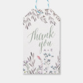 Een Wildflower bruiloft dank u cadeau Label Cadeaulabel (Voorkant)