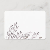 Een Wildflower bruiloft die goed wenst Informatiekaartje (Achterkant)