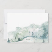 Een Wildflower bruiloft flat dank u kaart (Achterkant)