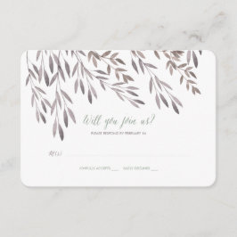 Een Wildflower bruiloft RSVP Kaartje