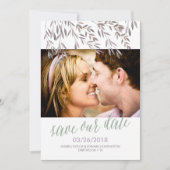 Een Wildflower bruiloft Save the Date (Voorkant)