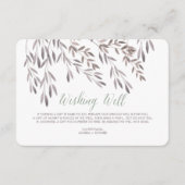 Een Wildflower bruiloft Wishing Well Enclosure Kaa Informatiekaartje (Voorkant)