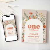 Een Wildflower verjaardagsuitnodiging Kaart