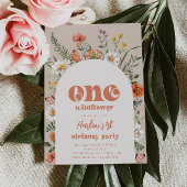 Een Wildflower verjaardagsuitnodiging Kaart