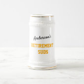 Een willekeurige naamregel Met Gold Text Black Scr Bierpul (Center)