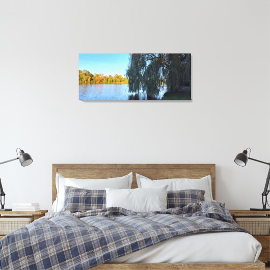 Een Willowy Drink Canvas Afdruk (Insitu (Slaapkamer))