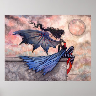 Een Wind Wind Gothic Fairy Vampire Poster