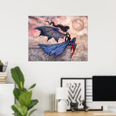 Een Wind Wind Gothic Fairy Vampire Poster (Thuiskantoor)