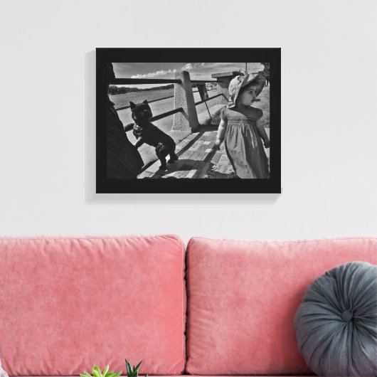 Een winderige dag canvas afdruk (Insitu (Woonkamer))