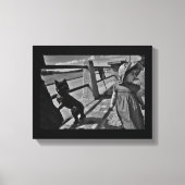 Een winderige dag canvas afdruk (Voorkant)