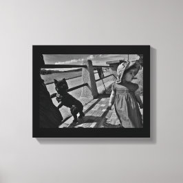 Een winderige dag canvas afdruk