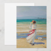 Een winderige dag | Sir John Lavery (Voorkant / Achterkant)