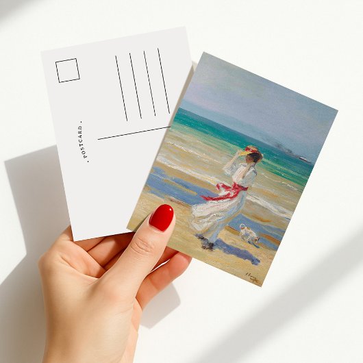 Een winderige dag | Sir John Lavery Briefkaart