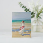 Een winderige dag | Sir John Lavery Briefkaart (Staand voorkant)