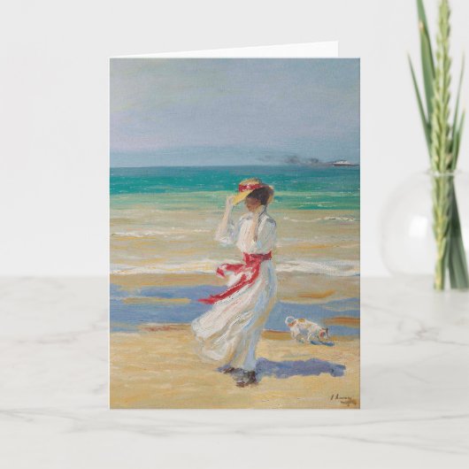 Een winderige dag | Sir John Lavery Kaart (Voorkant)