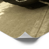 een windhond met drie poten poster (Hoek)