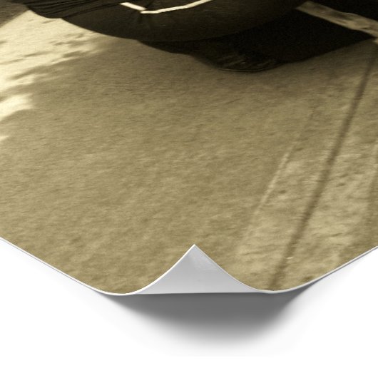 een windhond met drie poten poster (Hoek)