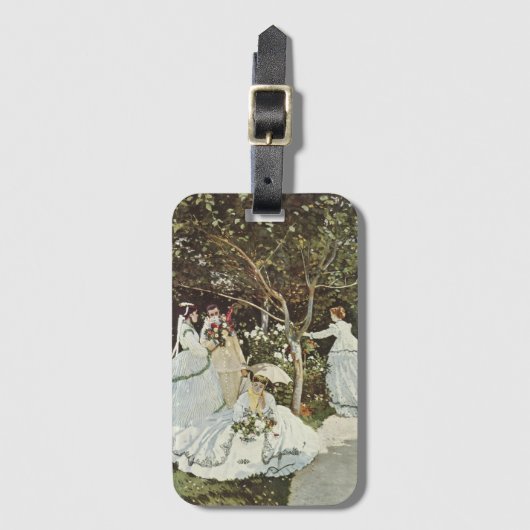 Een windmolen in Zaandam Claude Monet Bagagelabel (Voorkant (verticaal))