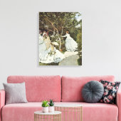 Een windmolen in Zaandam Claude Monet Canvas Afdruk (Insitu (Woonkamer))