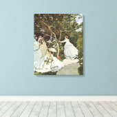 Een windmolen in Zaandam Claude Monet Canvas Afdruk (Insitu (Houten vloer))