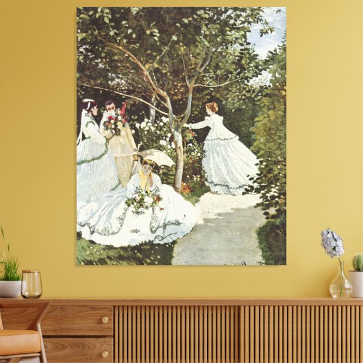 Een windmolen in Zaandam Claude Monet Canvas Afdruk (Insitu (Woonkamer))