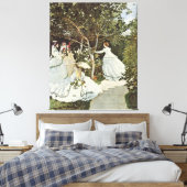 Een windmolen in Zaandam Claude Monet Canvas Afdruk (Insitu (Slaapkamer))