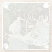 Een windmolen in Zaandam Claude Monet Glazen Onderzetter (Achterkant)