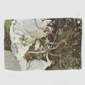 Een windmolen in Zaandam Claude Monet Golfhanddoek (Horizontaal)