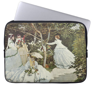 Een windmolen in Zaandam Claude Monet Laptop Sleeve