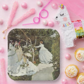 Een windmolen in Zaandam Claude Monet Papieren Bordje (Feest)