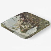 Een windmolen in Zaandam Claude Monet Papieren Bordje (Gebogen)