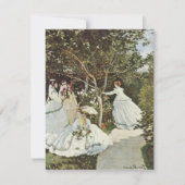 Een windmolen in Zaandam Claude Monet RSVP Kaartje (Voorkant)